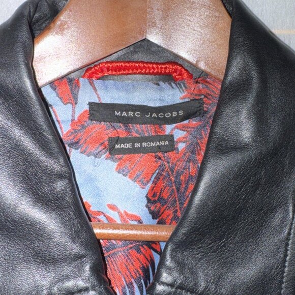 size:54 or L🔥Marc Jacobs men's soft and light Leather Jacket - Picture 9 of 9